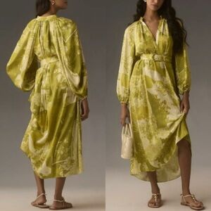 NWT Pankaj & Nidhi belted maxi dress from Anthropologie